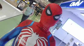 Filipino man ears Spiderman costume to visit shopping mall amid Covid-19 pandemic