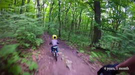 Slovakian dad documents his son's biking progress over three year period