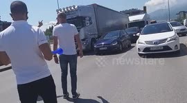 Protesters blocked 10 key intersections in Safia, the capital of Bulgaria