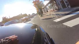 Who is in the right? Driver cuts off cyclist but both say they had a green light