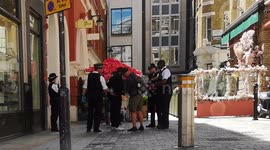 Arrest in London's Regent Street