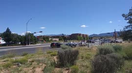 Santa Fe New Mexico traffic during reopening from Covid-19
