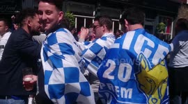 ARCHIVE: Leicester City fans in London celebrate winning the Premier League
