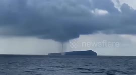Giant waterspout spotted swirling in southern China