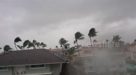 Tropical Storm Isaias strikes the Dominican Republic
