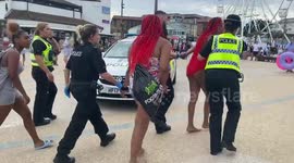 Police 'break up gang fight' on Bournemouth beach