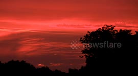 Stunning sunset in UK skies after Brits bask in hottest day of 2020