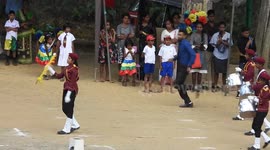 March past at a School  inter house annual sports meet at Ella. Sri Lanka