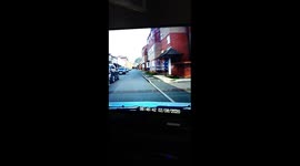 Deer runing free in grantham near town centre