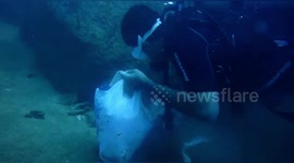 Cleaning the plastic debris from the ocean bed is my daily job says a scuba diving instructor from South India