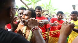 Annual Indonesian festival sees locals pierce their cheeks and backs
