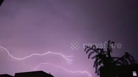 Insane lightning strikes New York City as Hurricane Isaias moves up east coast