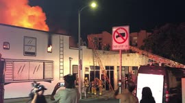 Building Fire in West Hollywood/ Hollywood