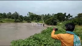 Three missing after vehicle swept away during crossing of rivulet in central India