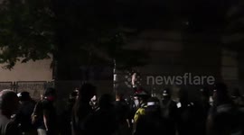 Fireworks, tear gas and rubber bullets at protest in Portland