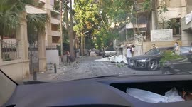 Lebanon driver tours destroyed city following massive explosion at Beirut port