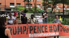 BLM Protesters Rally at park to Protest Trump and NYPD Police Brutality