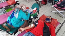 Indonesia residents donate blood to overcome COVID-19 related shortages