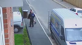 Couple desperately searching for their lost cat finally solve the mystery after CCTV shows the cheeky puss jumping into a van