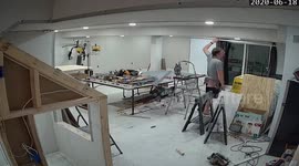 Finishing a basement timelapse