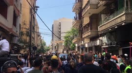 Beirut crowd mob France's Macron as Lebanon protesters demand 'fall of the regime'