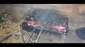 Traditional Barbecue Meat In Qarun Lake - Eid El Adha Egypt