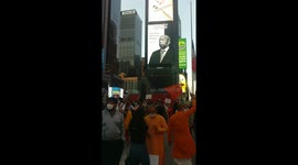 At New York's Times Square, Both Celebrations of and Protests Against Ram Mandir