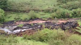 Torrential rain causes massives landslide in southern India