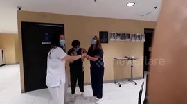 Filipino nurses play amusing game drawing lots to choose who avoids Covid-19 ward