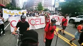 US: Protesters Demanding Rent Cancellation In New York City