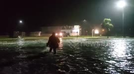 Hurricane Isaias from Oak Island, NC. Surge