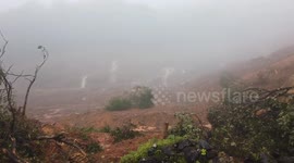 Heavy rains has resulted in a major landslide near Talacauvery in Southern India
