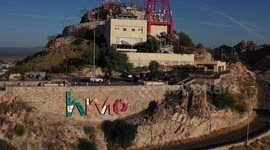 Aerial video of Cerro de la Campana