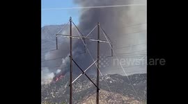 US: Apple Fire Continues To Burn In Southern California 2