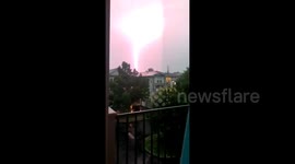 Delaware resident screams as lightning strikes home