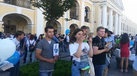 Scores of Russians attend anti-corruption rally in St Petersburg