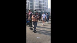 Protestors hurt by the attacks