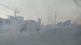 Beirut city in smokes from police and protesters