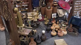 Traditional tribal crafts shown off at fair in Bangkok, Thailand