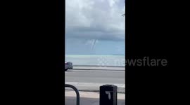 Waterspout spotted off Key West, Florida