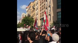 Beirut protesters call for fall of government