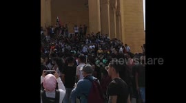 Beirut protesters call for fall of government