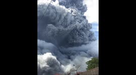 Indonesia's Mount Sinabung spews huge column of ash during latest eruption