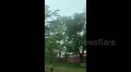 Destructive 'derecho' thunderstorm hits Iowa