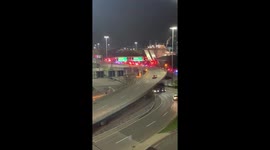 JFK airport power building fire