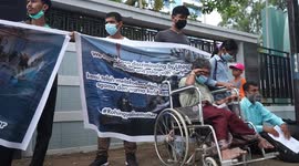 Rohingya refugees stranded in Indonesia demand justice