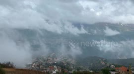 Village clouds and skies in Time lapse