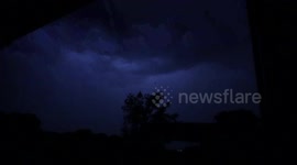 Lightning storm in Holywell, North Wales