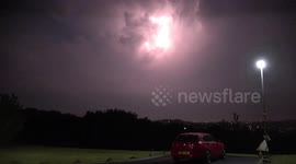 Amazing lightning show ensues in England as hundreds of strikes litter the sky