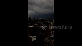 Timelapse captures derecho moving into Chicago